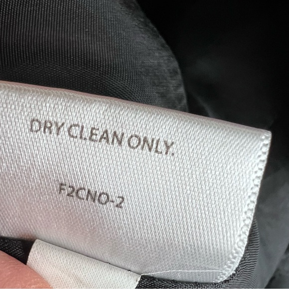 Eileen Fisher Collarless Open Front Textured Black Blazer Jacket Size Petite L - Picture 16 of 16